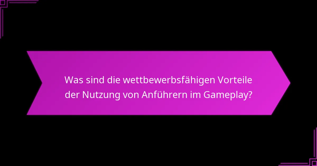 Welche Karten synergieren am besten mit jedem Anführer?