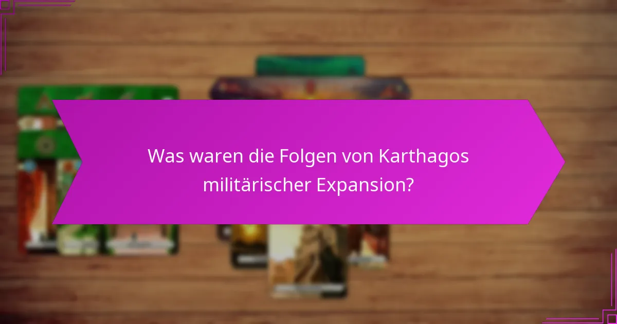Wie stellte Karthago strategische Allianzen her?